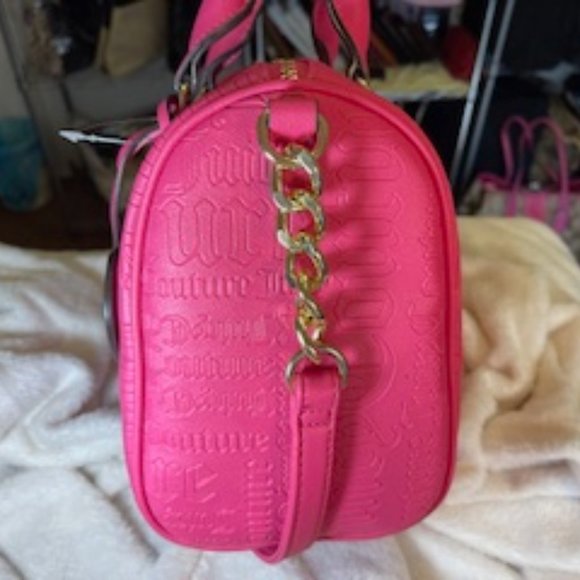 JUICY COUTURE NWT HOT PINK HAND/SHOULDER/CROSSBODY BAG - Picture 4 of 8